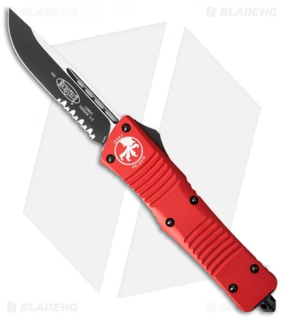 Microtech Combat Troodon S/E OTF Automatic Knife Red (3.8" Black Serr) 143-2RD 3 Microtech Combat Troodon S/E OTF Automatic Knife Red (3.8" Black Serr) 143-2RD