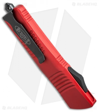 Microtech Combat Troodon S/E OTF Automatic Knife Red (3.8" Black Serr) 143-2RD 5 Microtech Combat Troodon S/E OTF Automatic Knife Red (3.8" Black Serr) 143-2RD - Image 3