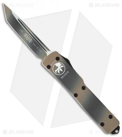 Microtech UTX-70 Tanto OTF Automatic Knife (2.4" Tan Camo) 149-1TC 3 Microtech UTX-70 Tanto OTF Automatic Knife (2.4" Tan Camo) 149-1TC