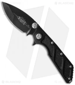 Microtech DOC Flipper Frame Lock Knife Aluminum (3.75" Black) 153-1