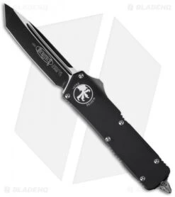 Microtech Scarab Executive OTF Tanto Automatic Knife (3.5" Black) 177-1