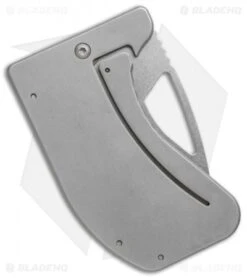 Microtech Option II Credit Card Folding Knife (2.8" Stonewash) 07/2001 #184 -Microtech microtech 184 option II stonewash side cm