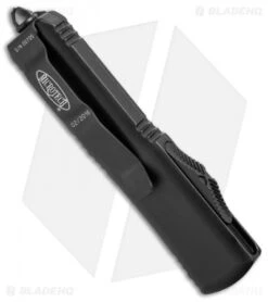 Microtech UTX-85 S/E OTF Automatic Knife Tactical (Black Serr) 231-2T -Microtech microtech 231 2t elmax bottom cm 1