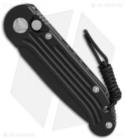 Microtech LUDT Automatic Knife Black (3.4" Black) 135-1 -Microtech microtech LUDT black black 135 1 BHQ 49380 er spine