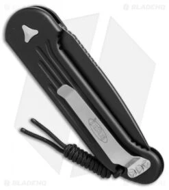 Microtech LUDT Automatic Knife Black (3.4" Black Serr) 135-2 -Microtech microtech LUDT black black serr 135 2 BHQ 49840 er side