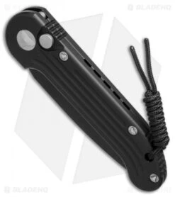 Microtech LUDT Automatic Knife Black (3.4" Black Serr) 135-2 -Microtech microtech LUDT black black serr 135 2 BHQ 49840 er spine