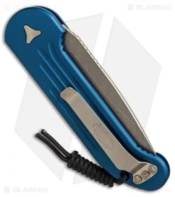 Microtech LUDT Automatic Knife Blue (3.4" Bronzed) 135-13BL -Microtech microtech LUDT blue bronze 135 13BL BHQ 50464 er side