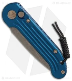 Microtech LUDT Automatic Knife Blue (3.4" Bronzed) 135-13BL -Microtech microtech LUDT blue bronze 135 13BL BHQ 50464 er spine