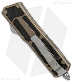 Microtech QD Scarab S/E OTF Automatic Knife Tan (3.5" Bead Blast) 178-7TA -Microtech microtech QD scarab se tan 178 10TA BHQ 37449 er side 1