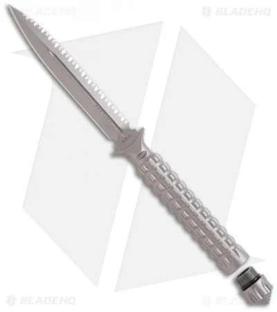 Microtech A.D.O. Knife Fixed Blade Dagger (4.5" Bead Blast Full Serr) 115-9 4 Microtech A.D.O. Knife Fixed Blade Dagger (4.5" Bead Blast Full Serr) 115-9 - Image 2