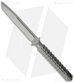 Microtech A.D.O. Tanto Knife T/E Fixed Blade (4.5" Bead Blast Plain) 117-7