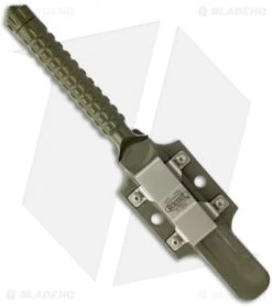 Microtech A.D.O. Knife S/E Fixed Blade (4.5" Green Serr) 116-2GR -Microtech microtech ado green sheath back 3