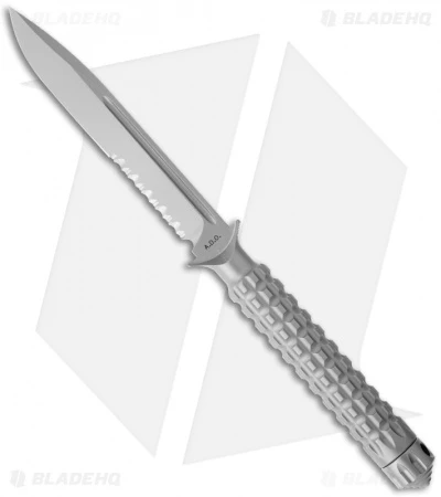 Microtech A.D.O. Knife S/E Fixed Blade (4.5" Bead Blast Serr) 116-8 3 Microtech A.D.O. Knife S/E Fixed Blade (4.5" Bead Blast Serr) 116-8
