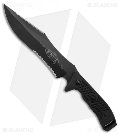 Microtech Arbiter Fixed Blade Knife (8.75" Black Double Serr) 104-3 3 Microtech Arbiter Fixed Blade Knife (8.75" Black Double Serr) 104-3