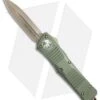 Microtech Combat Troodon D/E OTF Knife OD Green (3.8" Bronze) 142-13OD -Microtech microtech combat troodon DE OD green bronze 142 13OD BHQ 50396 er