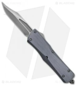 Marfione Microtech Custom Combat Troodon Bowie Knife Gray (Tri-Tone Stonewash)