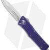 Microtech Combat Troodon Purple OTF D/E Dagger Knife (3.8" Satin Plain) 142-4PU