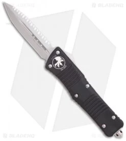 Microtech Combat Troodon OTF Knife D/E Dagger (3.8" Bead Blast Full Serr) 142-9