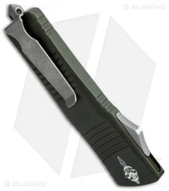 Marfione Custom Hellhound Combat Troodon OTF Knife OD Aluminum (Apocalyptic) -Microtech microtech combat troodon hellhound od apocaly side cm