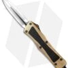 Marfione Custom Combat Troodon D/E OTF Knife Brass/LSCF (3.8" Mirror)