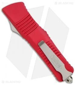 Microtech Red Combat Troodon OTF Bowie Knife (3.8" Satin) 146-4RD 5 Microtech Red Combat Troodon OTF Bowie Knife (3.8" Satin) 146-4RD -Microtech microtech combat troodon se red satin 143 4rd back