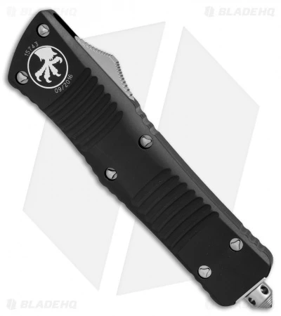 Microtech Combat Troodon Automatic OTF Knife Tanto (3.8" Black Full Serr) 144-3 4 Microtech Combat Troodon Automatic OTF Knife Tanto (3.8" Black Full Serr) 144-3 - Image 2