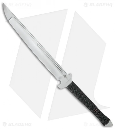 Marfione Custom Combat Wakizashi Green Rayskin (15.5" Hand Satin D2) 3 Marfione Custom Combat Wakizashi Green Rayskin (15.5" Hand Satin D2)