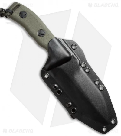 Microtech Crosshair D/E Elmax Fixed Blade Knife (5" Green Serr) 101-2GR 4 Microtech Crosshair D/E Elmax Fixed Blade Knife (5" Green Serr) 101-2GR - Image 2