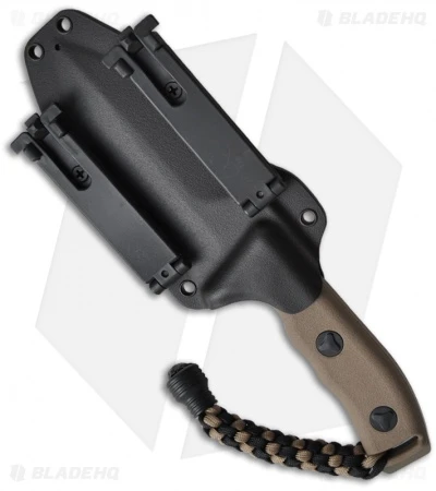 Microtech Crosshair Knife Tan Fixed Double Edge Blade (5" Tan) 101-1TA 5 Microtech Crosshair Knife Tan Fixed Double Edge Blade (5" Tan) 101-1TA - Image 3