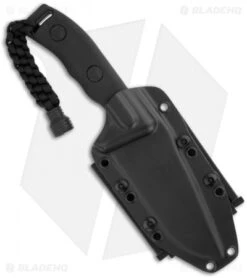 Microtech Currahee Tanto Knife Fixed Blade (4.5" Black Serr) 103-2 -Microtech microtech currahee black serr 102 2bl sheath 1