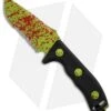 Microtech Currahee Zombie Green Drop Point Knife Fixed Blade (4.5" Serr) 102-2Z -Microtech microtech currahee fixed s e zombie serr 102 2z