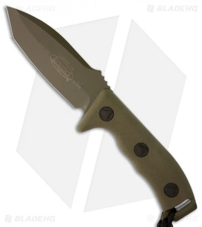 Microtech Currahee Tanto Knife Fixed Blade (4.5" Green) 103-1GR 3 Microtech Currahee Tanto Knife Fixed Blade (4.5" Green) 103-1GR
