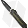 Marfione Custom Scarab D/E OTF Automatic Knife OD Green (3.5" Black DLC/Satin) -Microtech microtech custom scarab de green dlc dl