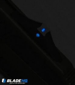 Marfione Custom Scarab D/E OTF Automatic Knife OD Green (3.5" Black DLC/Satin) -Microtech microtech custom scarab de green dlc dl detail glow