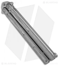 Microtech Marfione Custom Tachyon III Balisong SW Titanium (4.5" Two-Tone SW) -Microtech microtech custom tachyoniii sw dl back