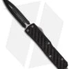 Microtech Daytona D/A OTF D/E Knife W/ Carbon Fiber (3.25" Black Plain) 126-1