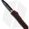 Microtech Red Daytona D/A OTF D/E Knife Carbon Fiber (3.25" Black Plain) 126-1RD -Microtech microtech daytona red de black 126 1rd