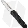 Microtech Daytona D/A OTF Knife W/ Carbon Fiber (3.25" Satin Serr) 124-5 -Microtech microtech daytona satin serr 124 5