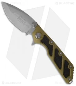 Microtech DOC Flipper Knife Green Aluminum (3.75" Bead Blast) 153-7OD