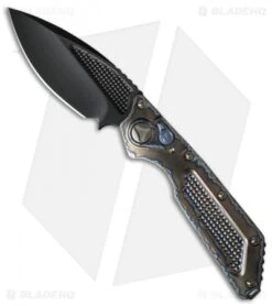 Marfione Custom DOC Killswitch Automatic Knife Flame Ti (3.75" DLC Satin) VAR. 4