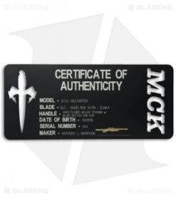 Marfione Custom DOC Killswitch Automatic Knife Flame Ti (3.75" DLC Satin) VAR. 4 7 Marfione Custom DOC Killswitch Automatic Knife Flame Ti (3.75" DLC Satin) VAR. 4 -Microtech microtech doc killswitch dlc hand rub satin flamed ti cert cm