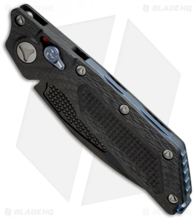 Marfione Custom DOC Killswitch Automatic Knife Carbon Fiber (3.75" DLC Tri-Tone) 4 Marfione Custom DOC Killswitch Automatic Knife Carbon Fiber (3.75" DLC Tri-Tone) - Image 2