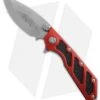 Microtech DOC Flipper Knife Red Aluminum (3.75" Bead Blast Plain) 153-7RD -Microtech microtech doc red bead blast standard 153 7rd