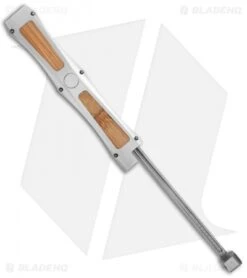 Marfione Custom Dragonslayer IV OTF Knife Stainless/Bamboo (Cowry-X Damascus) -Microtech microtech dragonslayer iv damascus hara bamboo arm cm