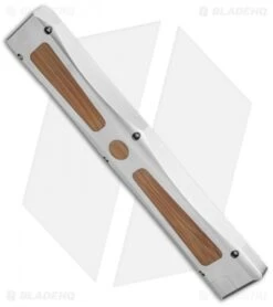 Marfione Custom Dragonslayer IV OTF Knife Stainless/Bamboo (Cowry-X Damascus) -Microtech microtech dragonslayer iv damascus hara bamboo side cm