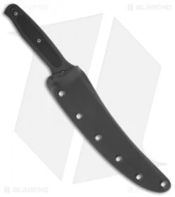 Microtech Black Marlin Filet Knife Fixed Blade (7" Stonewash Plain) 07/2002 -Microtech microtech fixed black marlin cpm s30v sheath