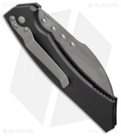 Microtech Hawk Automatic Knife (4" Stonewash Serr) 06/2002 #641 -Microtech microtech hawk 06 2002 941 side cm