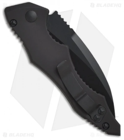 Microtech Tactical Kestrel Knife Automatic (3.95" Black Serr) 131-2T 4 Microtech Tactical Kestrel Knife Automatic (3.95" Black Serr) 131-2T - Image 2