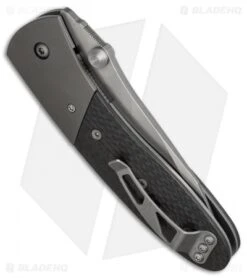 Microtech Lightfoot Compact Combat LCC M/A Manual Knife (3.5" Stonewash) 08/2000 -Microtech microtech lightfoot 08 2000 329 side cm