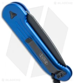 Microtech LUDT Automatic Knife Blue (3.4" Black) 135-1BL 7 Microtech LUDT Automatic Knife Blue (3.4" Black) 135-1BL -Microtech microtech ludt 135 1bl side cm